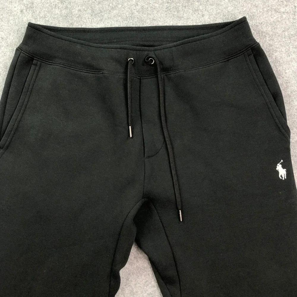 Polo Ralph Lauren Mens Jogger Sweatpants Small Black Drawstring Gym Classic